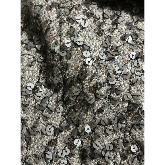 algo switzerland 100% Cashmere Women  Jacket With Sequins Work Size 38 NWOT - Picture 12 of 13